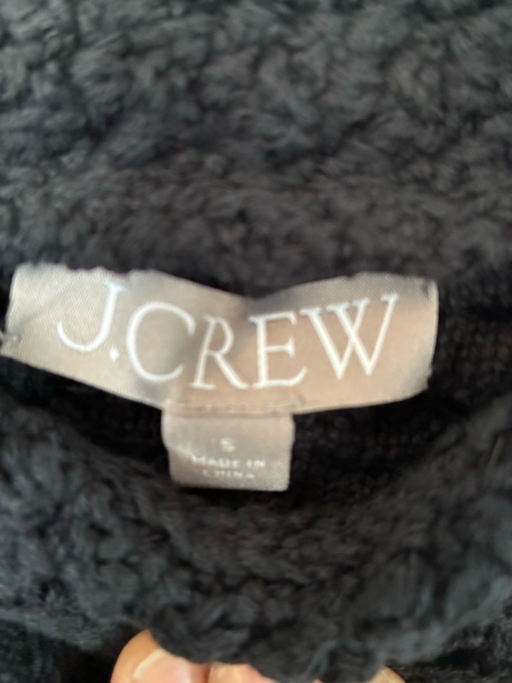 NWT J.Crew Black Crochet Ruffle Tank Small - Picture 3 of 5